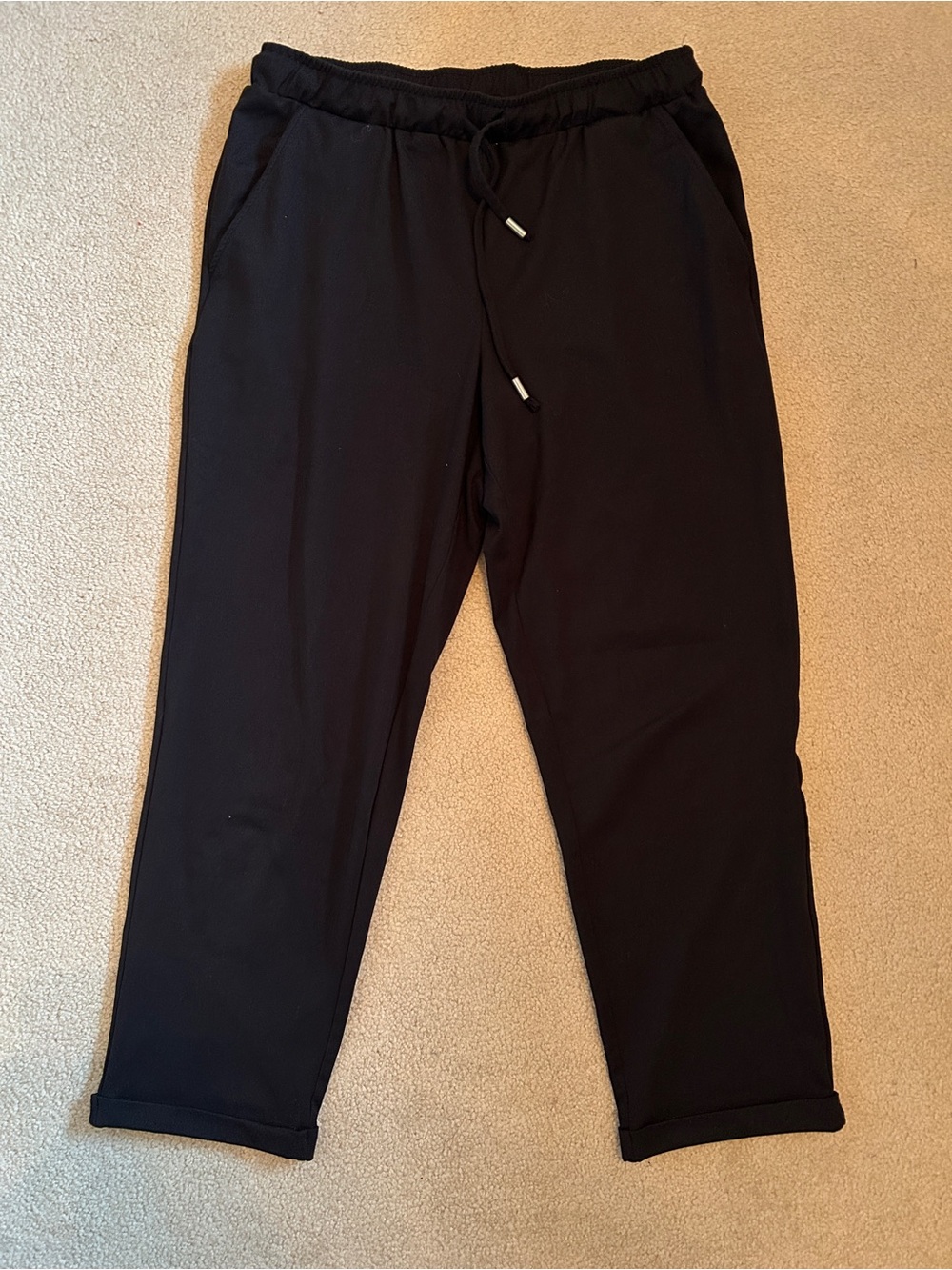 Zac & Rachel Black Elastic Drawstring Joggers